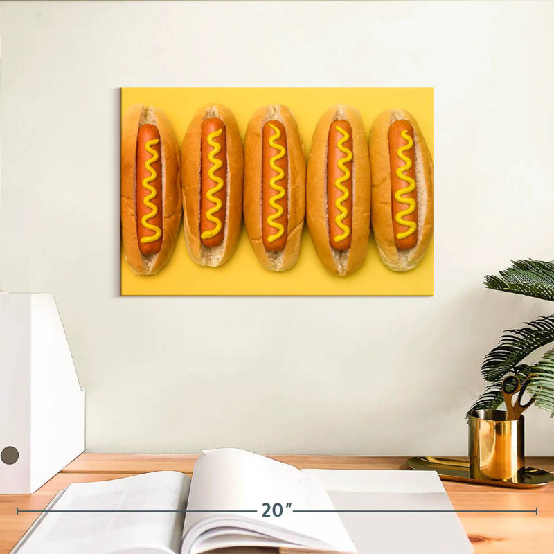 Yarlin Hot Dogs, 8" H x 12" W