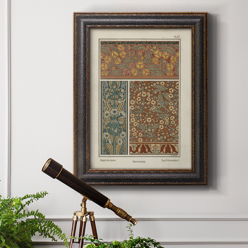 Toile encadrée de qualité supérieure Nouveau Decorative II - prête à être accrochée, H 20 po x l 16 po x P 2,5 po