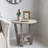  Rustic Farmhouse Wooden End Table with Storage Shelf, Vintage Grey Finish