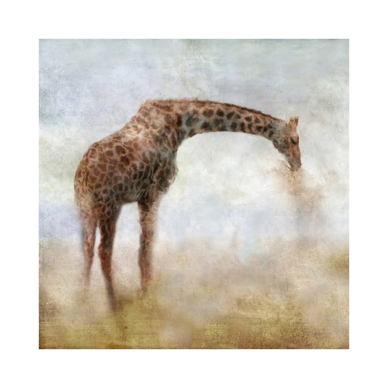 Serengeti Series Giraffe by Katrina Jones - Wrapped Canvas Painting, 45.72 cm H x 45.72 cm W x 1.91 cm D