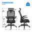 Fauteuil de direction en filet avec appui-tête