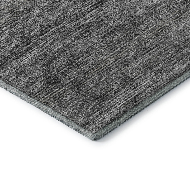Premium Machine Washable Mayfield Gray Rug, Rectangle 10' x 14'