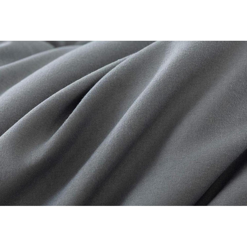 Ensemble de couette ultra douce 7 pièces dans un sac, Gris clair