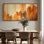 Très grand art mural rétro encadré pour art classique