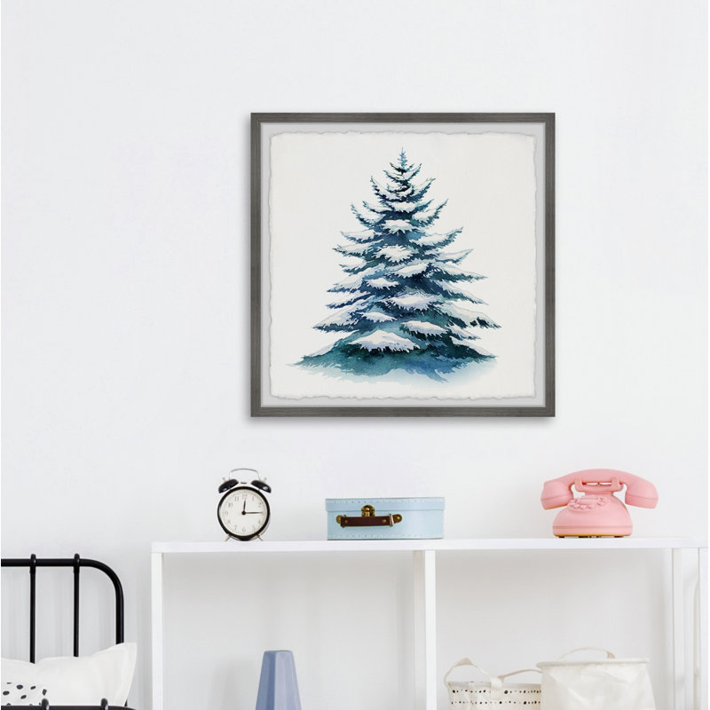 All Christmas Trees Are Perfect - Single Picture Frame Painting, 61cm H x 61cm W x 3.81cm D