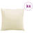Sofa Cushions 4 pcs Cream 15.7"x15.7" Fabric-941506650-941506653