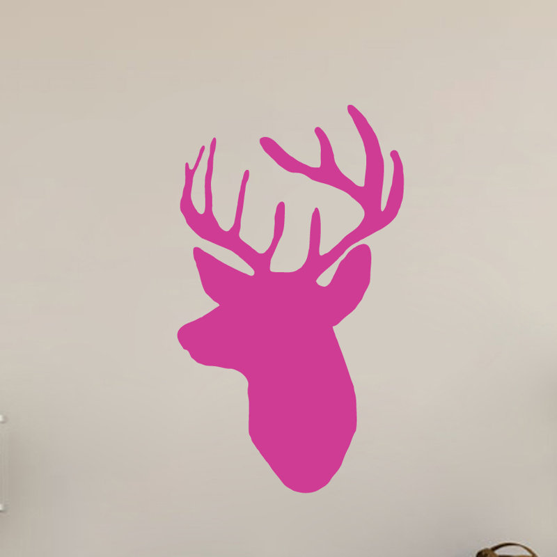 Décalcomanie murale Peloquin, Rose vif