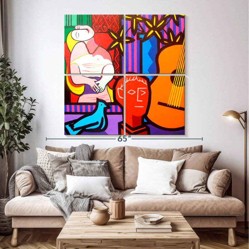 Senne nature morte avec Picassos rêve, H 50 po x l 50 po