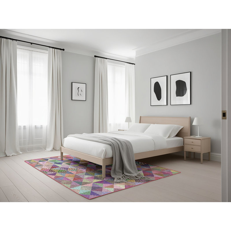 Schill Geometric Indoor Rug, Rectangle 5' x 7'