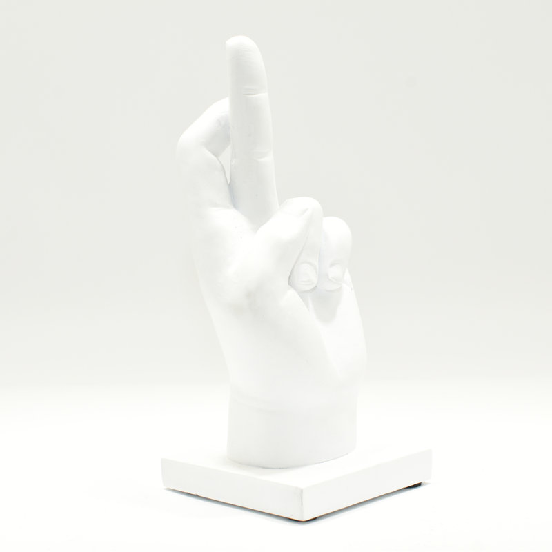 Adam et ses amis, décoration croisée des doigts | 1 pièce, Blanc