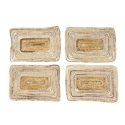 Benston Jute Abstract Rectangle Placemat