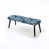 Motif floral blanc et bleu II est en rupture de stock