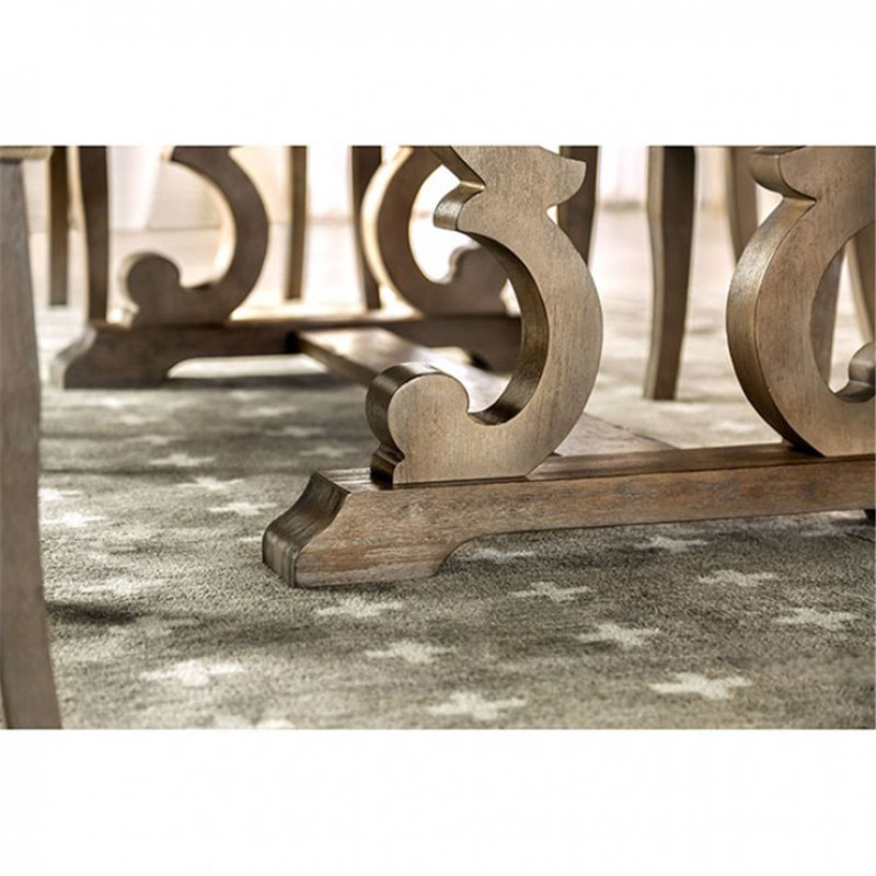 Harjo 40 " Extendable Rectangular Dining Table, Rustic Natural Tone