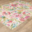 Tapis d'intérieur / extérieur à motif floral beige / rose / vert Runa-358419816