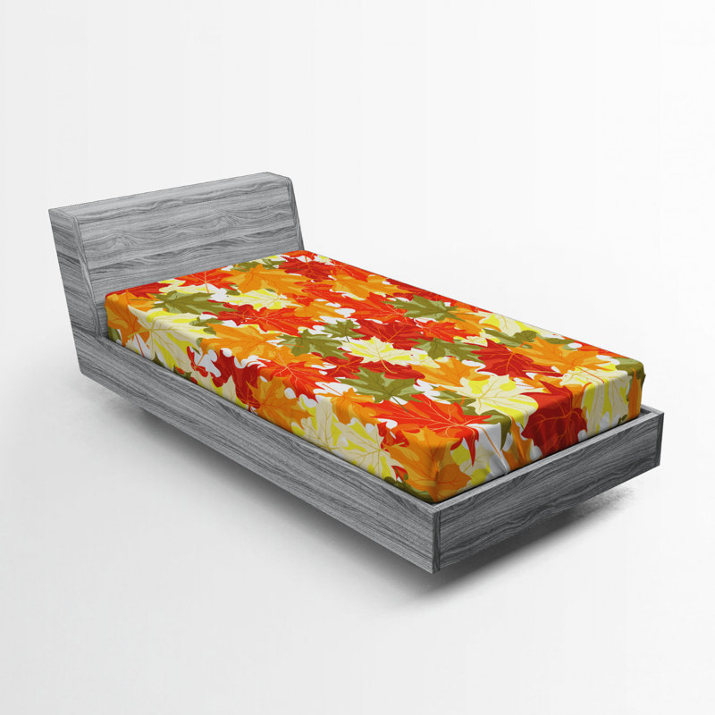 Microfiber Fitted Sheet, Twin Fitted Sheet, Blue Floral