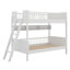 Lit superposé simple en bois avec 3 tablettes de rangement-917091402