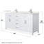 Beckett 66" Freestanding Double Bathroom Vanity with Quartz Top-965466516-965466519-965466513