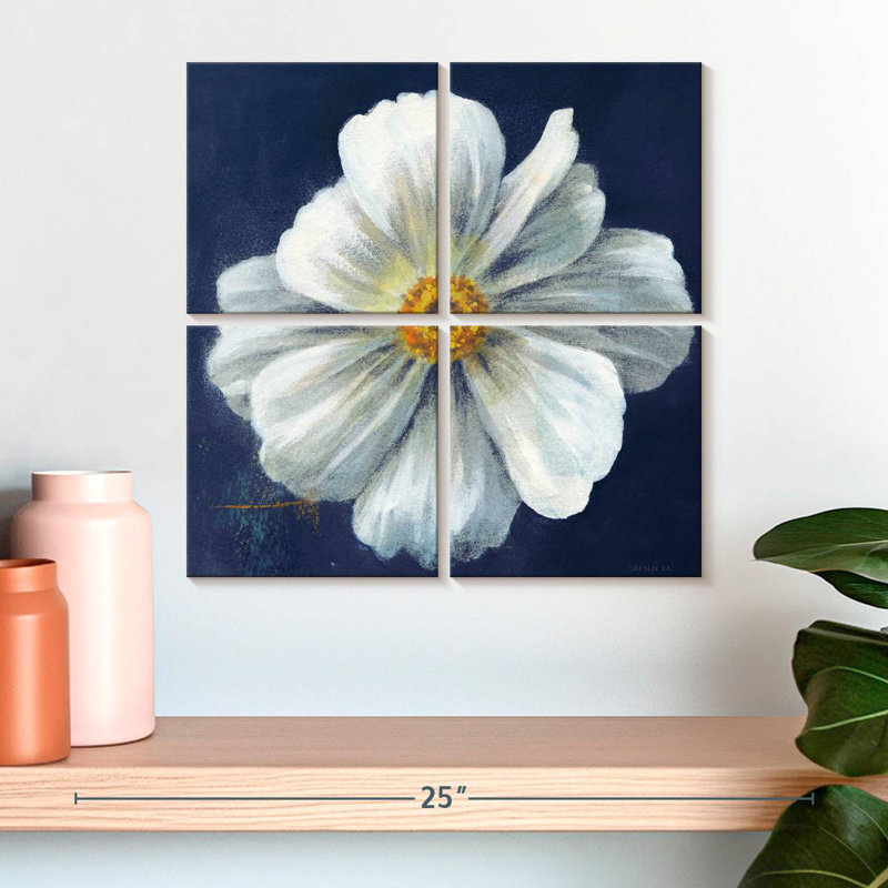 Harnek Boldest Bloom I bleu foncé, H 18 po x l 18 po
