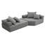 Canapé modulaire surdimensionné surdimensionné, ensemble de canapé de plancher Boucle de luxe, canapé convertible compressé, canapé spacieux rempli de mousse, combinaison libre,-1784856020-1784856021-1784856022