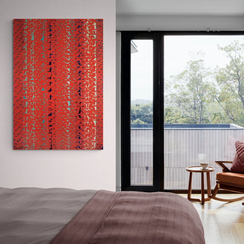 Red Sunset, Old Pond Concerto by Alma Thomas - Wrapped Canvas Art Prints, 117 cm H x 84 cm W