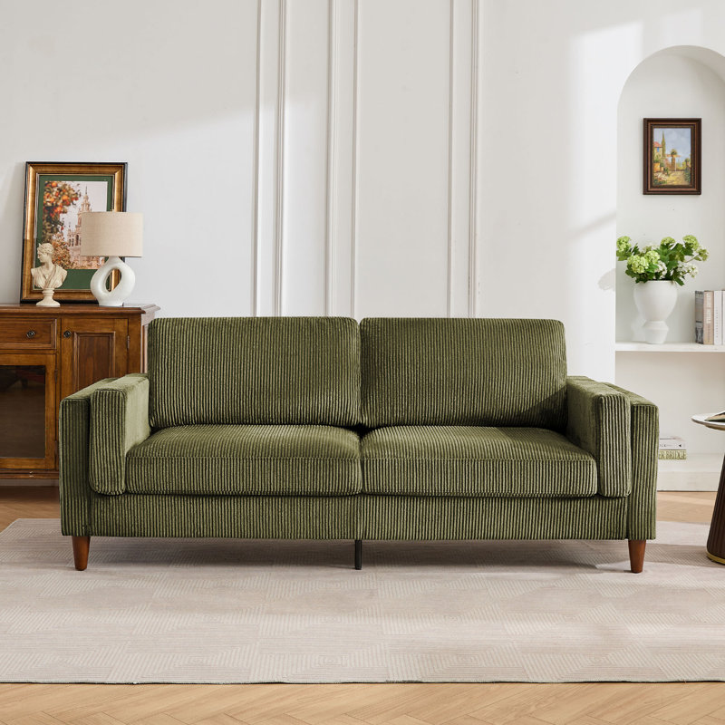 Canapé en tissu 84 po, Vert