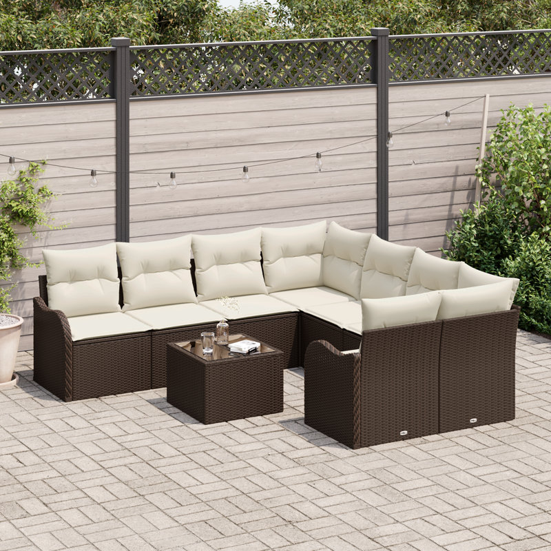 234cm Wide Patio Sofa with Cushions