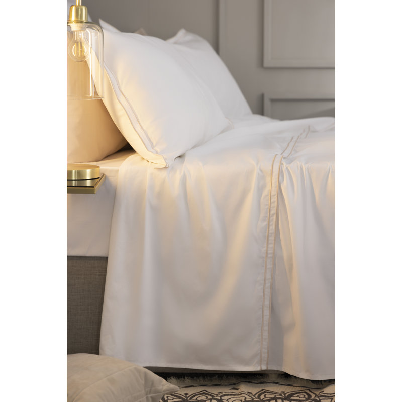 100% Cotton Percale Flat Sheet, Single (3')