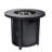 30inch Fire Pit Table With Rocks, 40000btu, Steel Lid Outdoor Use 40000btu Propane For Garden, 30inch, Flame Adjustable