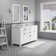 Minnetrista 60'' Double Bathroom Vanity with Carrara Marble Top