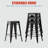 Cricklade Upholstered Counter Stool with Metal Frame-482118229