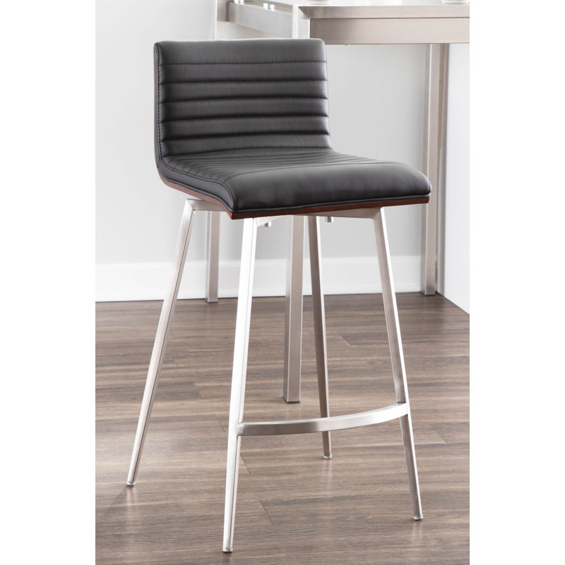 Tabouret de comptoir pivotant 24,5 po Middlebrook, Noir