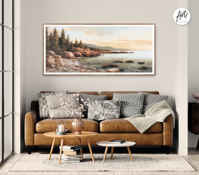 Acadia National Park Large Panoramic Print, 28" H x 56" W, Frameless Print