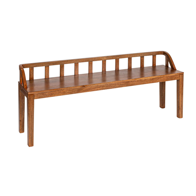 Banc en bois de manguier Williamsburg, Noyer