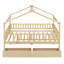 Lit en bois avec 2 tiroirs