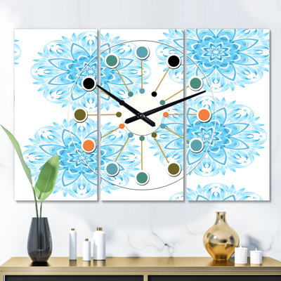 Horloge murale surdimensionnée circulaire Mid-Century