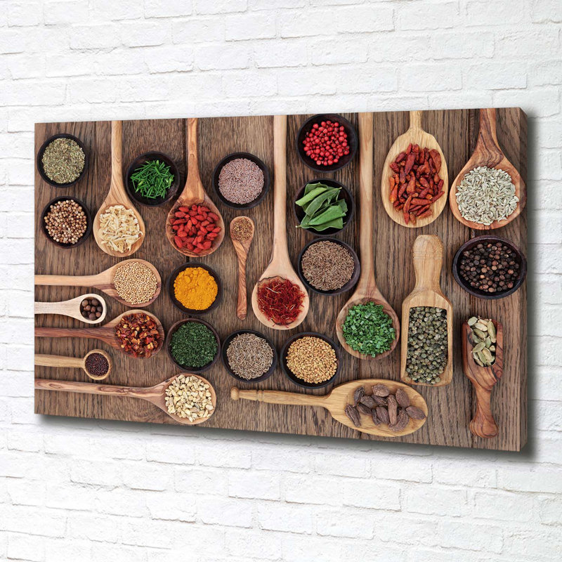 Spices and Herbs 1 Piece Wall Art on Canvas