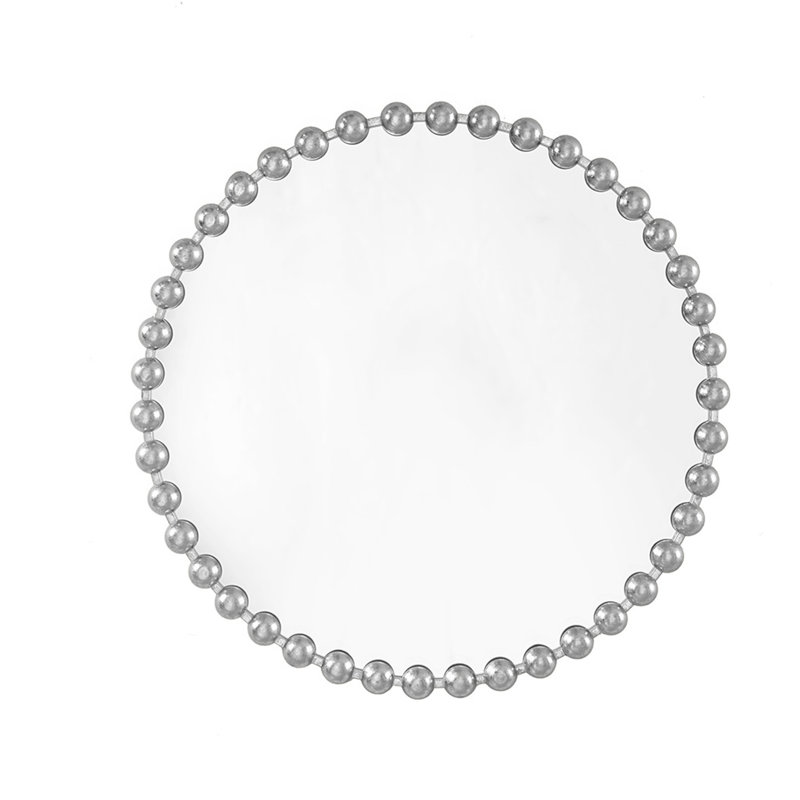 Miroir mural rond 36 po, H 36 po x l 36 po x P 1,8 po, Argent