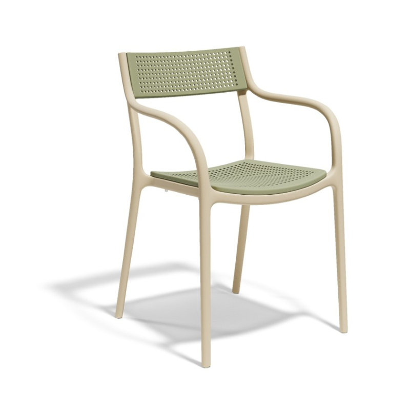 Madison Dots Chair, Cream, Jade
