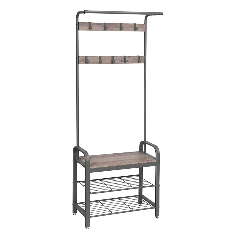 Addey Freestanding Coat Rack, Greige/Grey