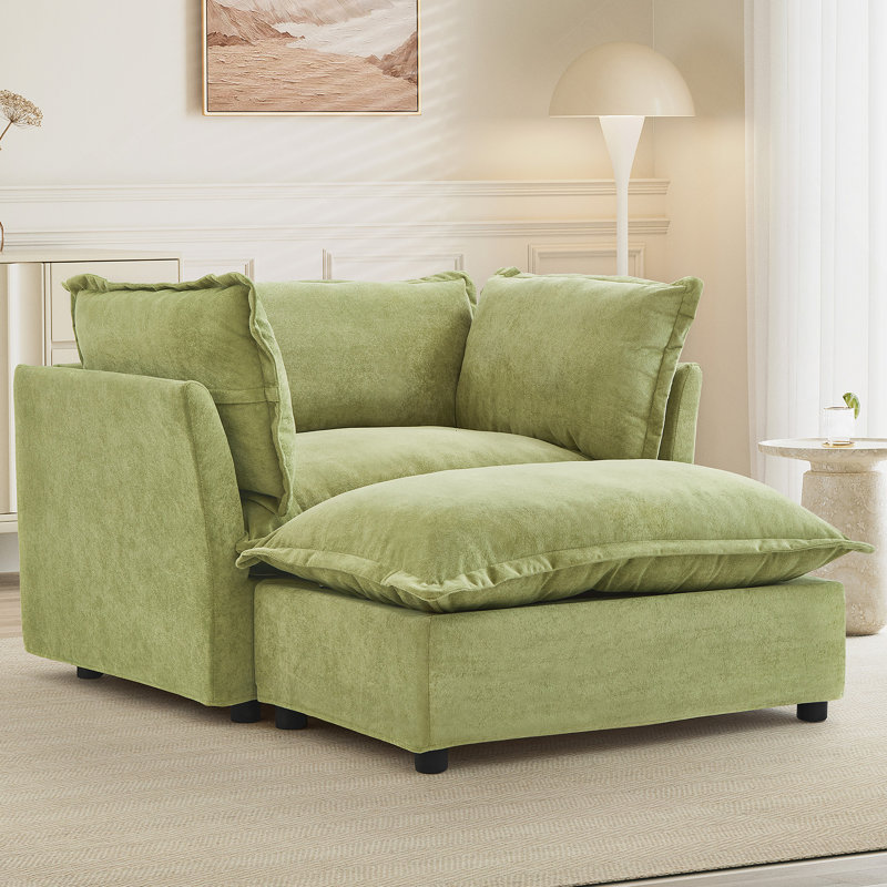 Canapé moderne avec repose-pieds et repose-pieds