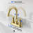 2-handle Bathroom Faucet with Drain Assembly-93816069