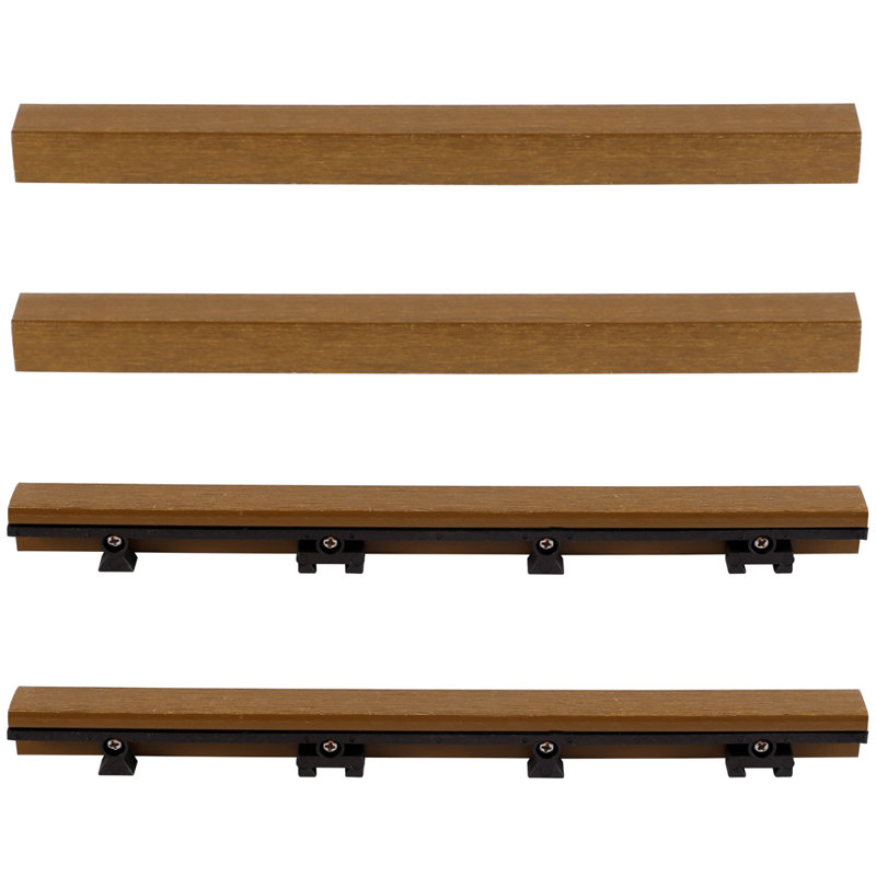 Carreau de terrasse en teck péruvien 1 po x 12 po Quick Deck, Teck péruvien