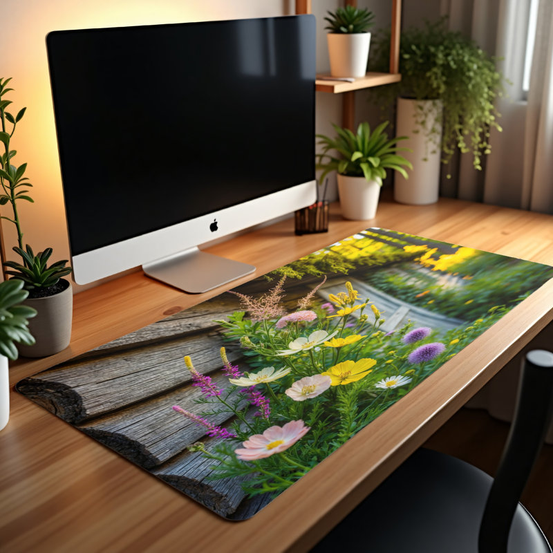 Polyester Desk Pad, 14.4x12.1