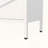 White Metal Shoe Cabinet with Flip Drawers