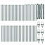 100 cm H x 3.2 cm W Steel Fencing Kits Fencing