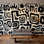 Papier peint abstrait moderne à motif abstrait