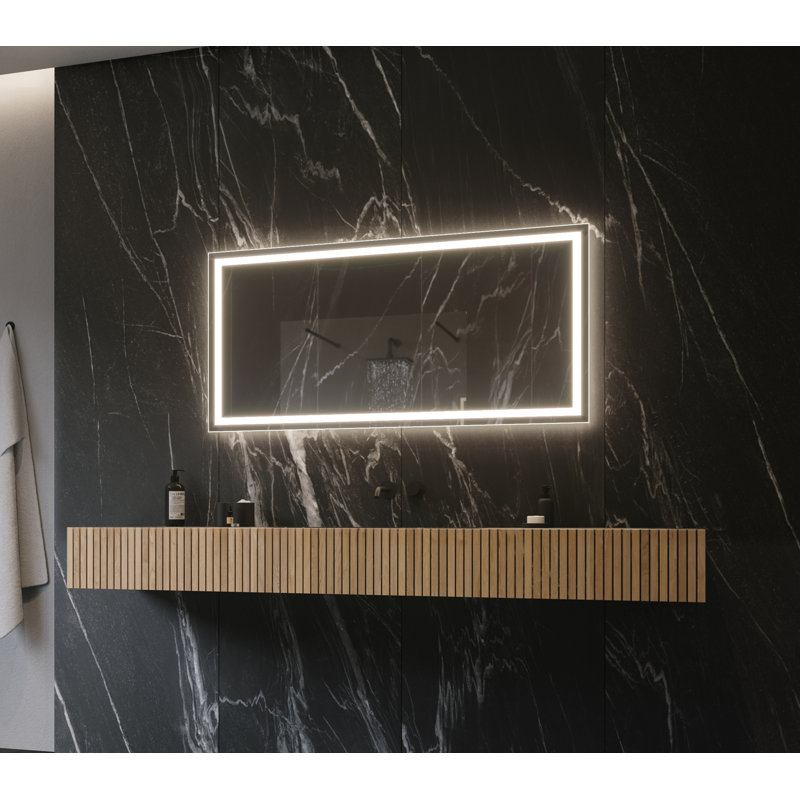 Harmony Frameless LED Rectangular Bathroom Vanity Mirror