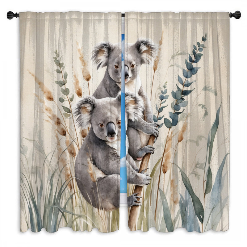 Rideaux obscurcissant Koala, 40 po x 60 po - 2 panneaux, Obscurcissement de chambre