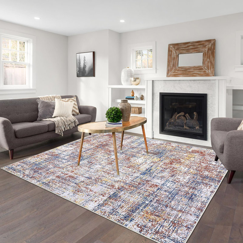 Area Rug 9X12 Abstract Contemporary Area Rugs