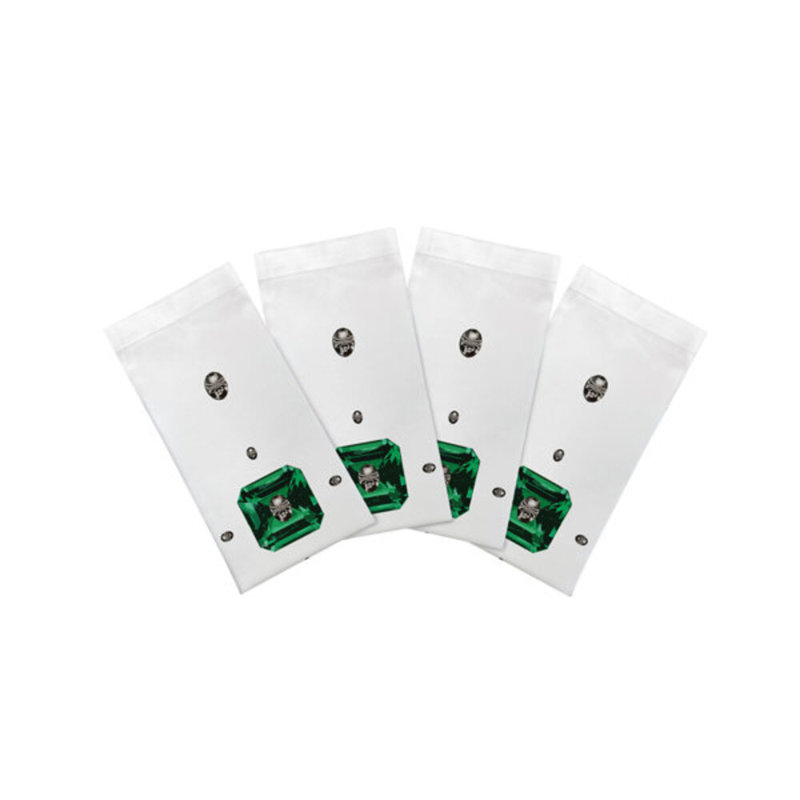 Asscher Cotton Blend Square Napkins, White
